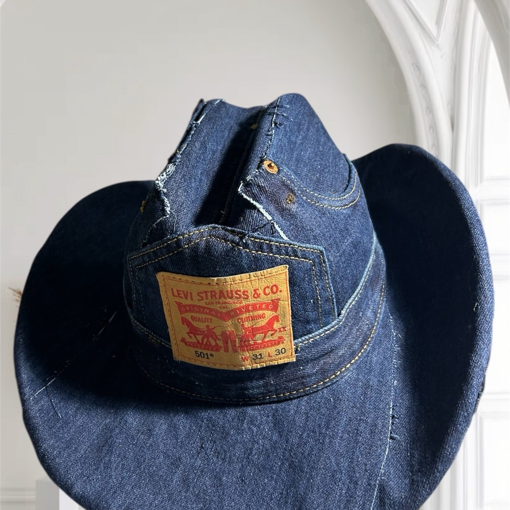 Levi's Blue Denim Western Hat